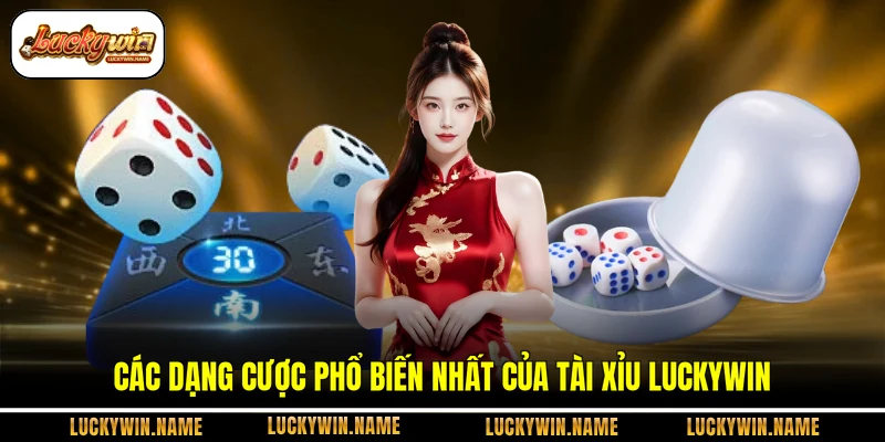 Các dạng cược phổ biến nhất của tài xỉu Luckywin