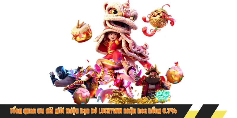 Tổng quan ưu đãi giới thiệu bạn bè LUCKYWIN nhận hoa hồng 0.3%